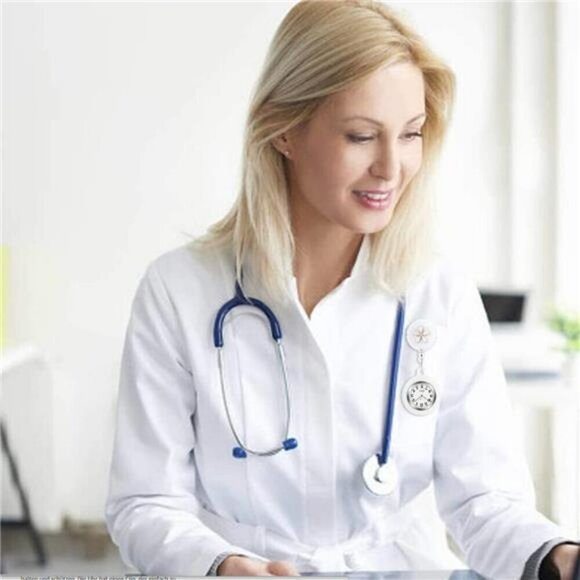 Nurse Watch Glow Pointer in The Dark Clip Watch Lapel Watch Nurse Fob Watch - Picture 4 of 7